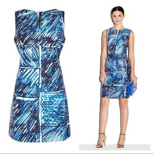 Milly Scribble Print Sheath Dress